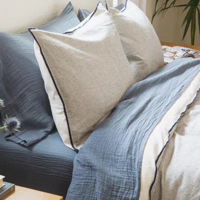 Ashley Crane Home Oasis Tranquil Textured Sham In Gray