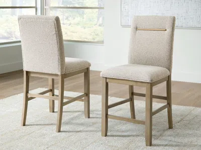Ashley Crendlin Counter Height Barstool In Green