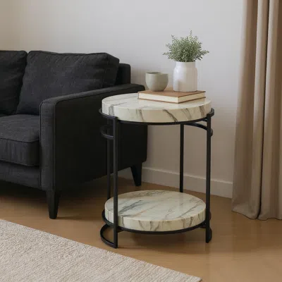 Ashley Crestview Collection Architectural Accent End Table In Multi