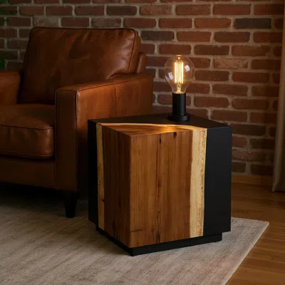 Ashley Crestview Collection Classic Accent End Table In Black