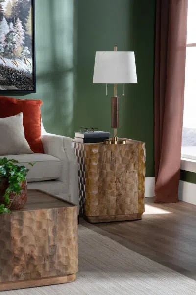 Ashley Crestview Collection Sculpted Accent Table In Brown
