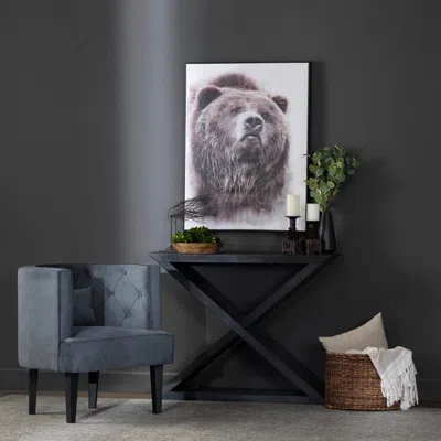Ashley Crestview Collection Slatted Console Table In Multi