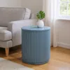 Ashley Crestview Collection Solid Accent End Table In Blue