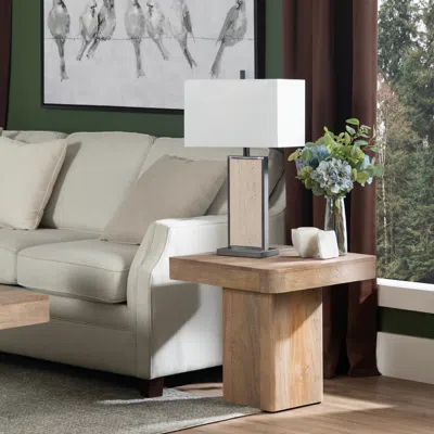 Ashley Crestview Collection Sturdy Accent End Table In Gray