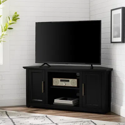 Ashley Crosley Furniture Camden Corner 47" Tv Stand In Black