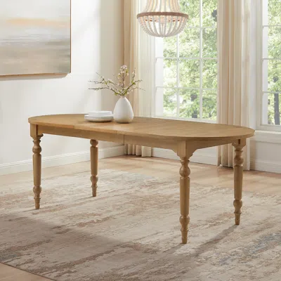 Ashley Crosley Furniture Daphne Extendable Dining Table In Rustic Brown
