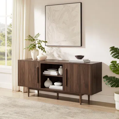Ashley Crosley Furniture Liam 60" Tv Stand In Brown