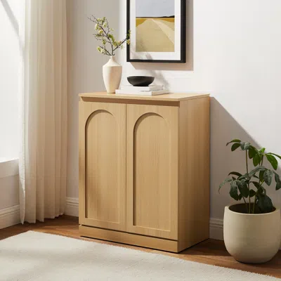 Ashley Crosley Furniture Marco Kitchen Storage Cabinet In Brown