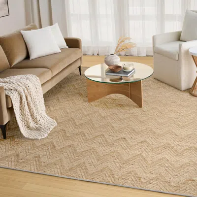 Ashley Dkny Pure Purl 7'9" X 9'9" Area Rug In Brown