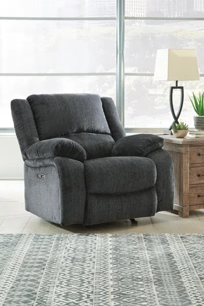Ashley Draycoll Power Recliner In Gray