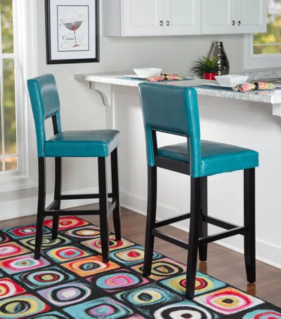 Ashley Emilion Vega Bar Stool In Blue