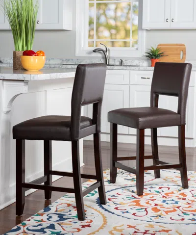 Ashley Emilion Vega Counter Height Bar Stool In Brown