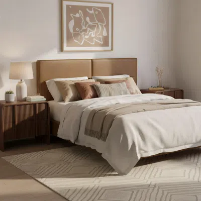 Ashley Erika Home Zuo Cove Queen Panel Headboard In Brown