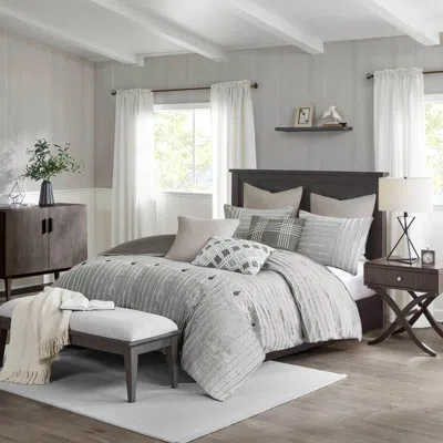 Ashley Essence 9-piece King Comforter Set In Gray