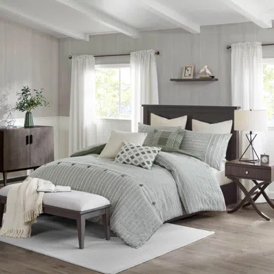 Ashley Essence 9-piece King Comforter Set In Gray
