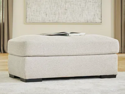 Ashley Evanley Ottoman In Neutral