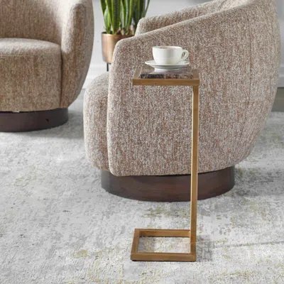 Ashley Exalted Living Accent Table In Brown