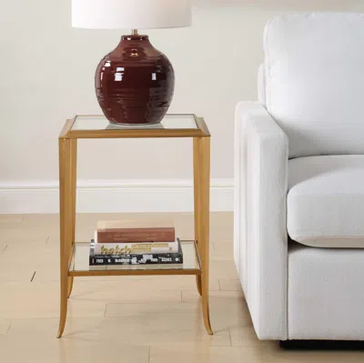 Ashley Exalted Living Flare End Table In Neutral