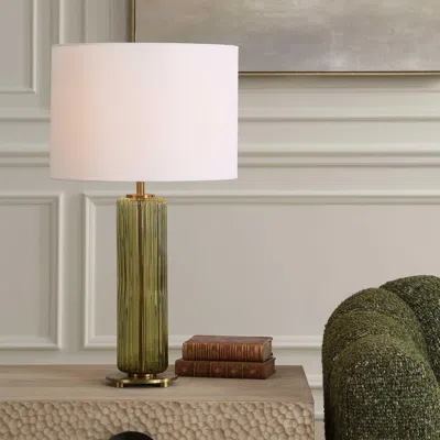 Ashley Exalted Living Oliver Table Lamp In Green