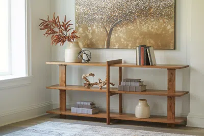 Ashley Fayemour Console Sofa Table In Brown