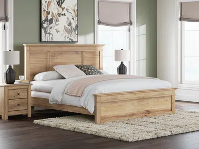 Ashley Fenderport King Panel Bed In Brown