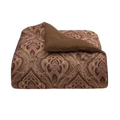 Ashley Five Queens Court Odette 4 Piece King Comforter Set In Brown