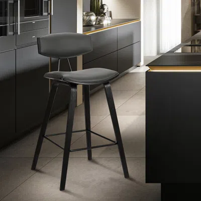 Ashley Fox Counter Height Bar Stool In Black