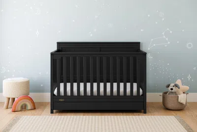 Ashley Graco Hadley 5-in-1 Convertible Crib With Drawer In Black
