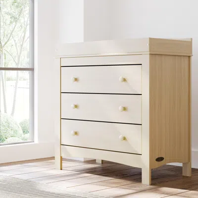 Ashley Graco Noah 3 Drawer Chest With Changing Topper In Brown