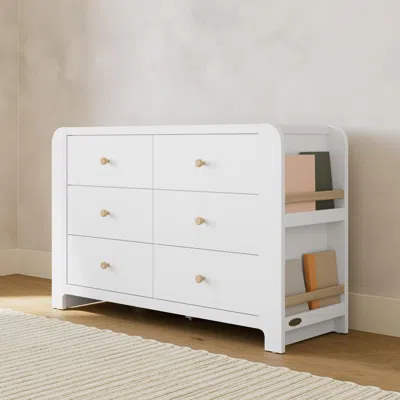 Ashley Graco Read-with-me 6 Drawer Dresser With Bookshelves In White