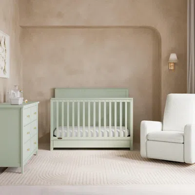 Ashley Graco Sasha 5-in-1 Convertible Crib With Storage Drawer In Green