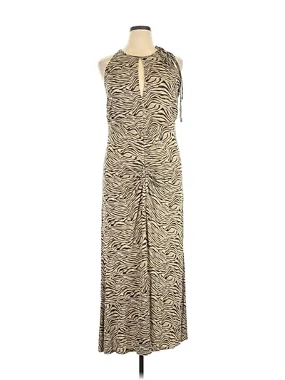 Pre-owned Ashley Graham Casual Dress In Tan