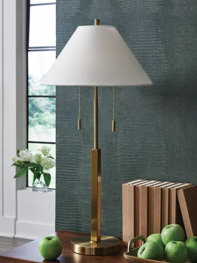 Ashley Haigwood Table Lamp In White
