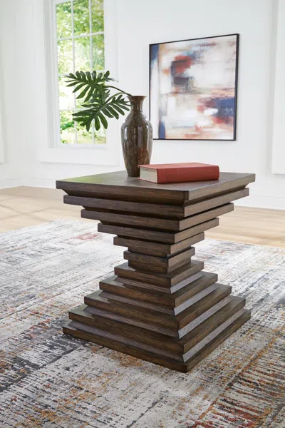 Ashley Hannodream End Table In Brown