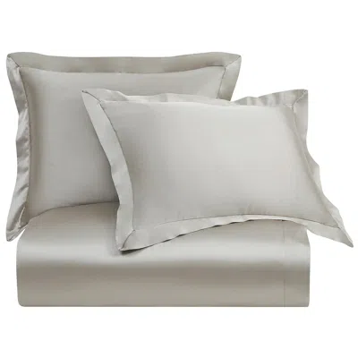 Ashley Hiend Accents High Shine 3 Piece King Duvet Cover Set In Gray