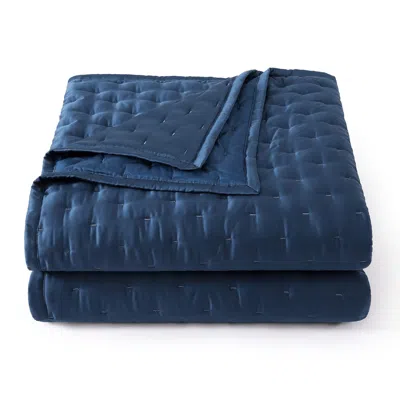 Ashley Hiend Accents Lyocell 3 Piece King Quilt Set In Blue