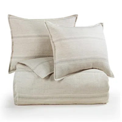Ashley Hiend Accents Striped 3 Piece Queen Duvet Cover Set In Neutral