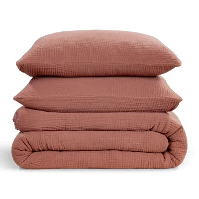 Ashley Hiend Accents Voile 3 Piece Queen Comforter Set In Brown