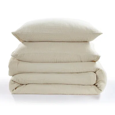 Ashley Hiend Accents Voile 3 Piece Queen Comforter Set In Neutral