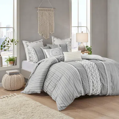 Ashley Hills King/california King Comforter Set In Gray