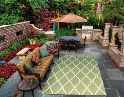 Ashley Home & Garden Outdoor Green 8' X 11' Rug