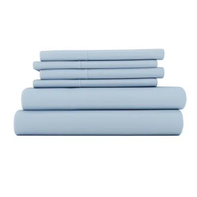 Ashley Home Collection Luxury Ultra Soft King Bed Sheet Set In Blue