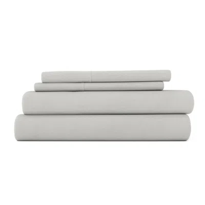 Ashley Home Collection Premium Ultra Soft Flannel Full Bed Sheet Set In Gray