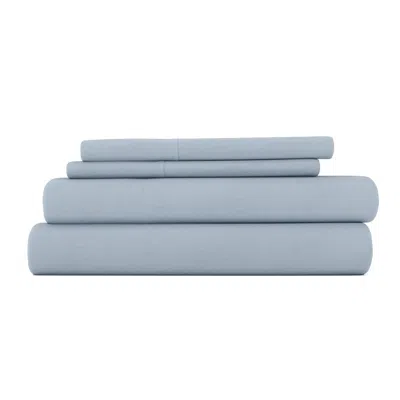 Ashley Home Collection Premium Ultra Soft Flannel King Bed Sheet Set In Blue