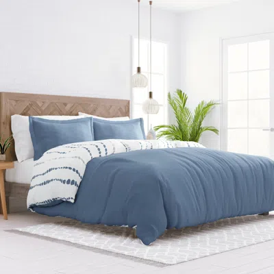 Ashley Home Collection Premium Ultra Soft Urban Vibe Reversible Twin Duvet Cover Set In Blue