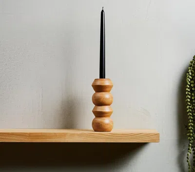 Ashley Howard Elliott Candle Holder In Brown