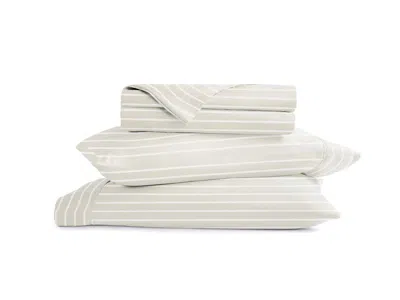 Ashley Ienjoy Home Awning 4 Piece Full Sheet Set In Neutral