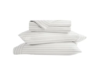 Ashley Ienjoy Home Awning 4 Piece King Sheet Set In Gray