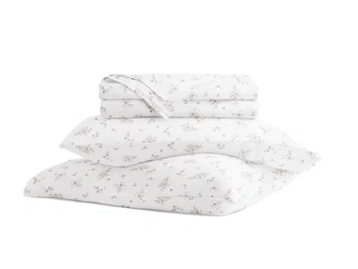 Ashley Ienjoy Home Bouquet Bliss 4 Piece King Sheet Set In White