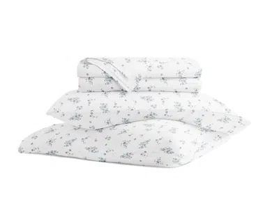 Ashley Ienjoy Home Bouquet Bliss 4 Piece Queen Sheet Set In Blue